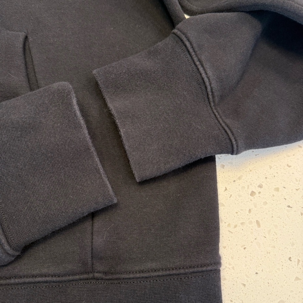 Lululemon Loungeful Cropped Hoodie Black Size 4 Pullover Sweatshirt - Picture 10 of 10